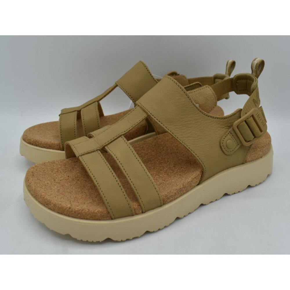 Merrell Fleur Backstrap Women Size 7 Beaver Brown New Leather Strappy Sandals - Picture 2 of 14